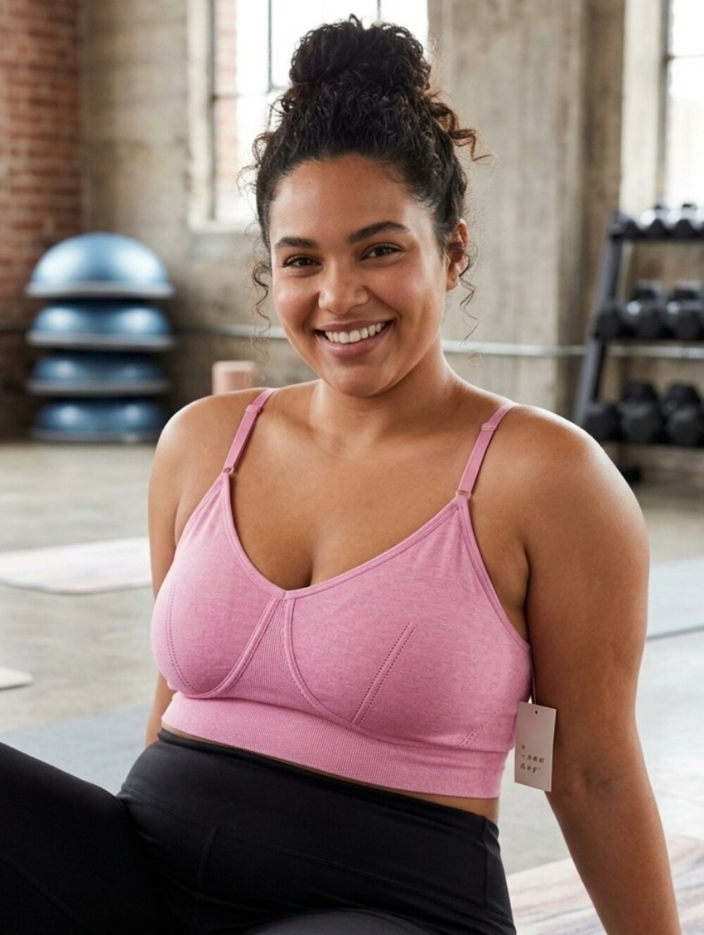 NWT A New Day Women's Pink Intimate Sweater Bralette Tank Top XXL